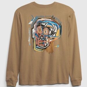 2 Gap X Jean-Michel Basquiat Graphic Long Sleeve T-Shirts